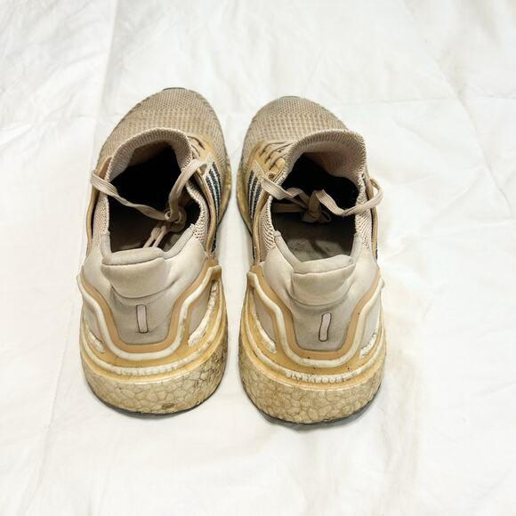 Adidas UltraBoost 20 SB Parley Running Shoes Tan Navy Women’s Size 8 Worn - Picture 2 of 8